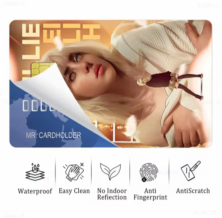 Billie Eilish Bank Card Graphic Film