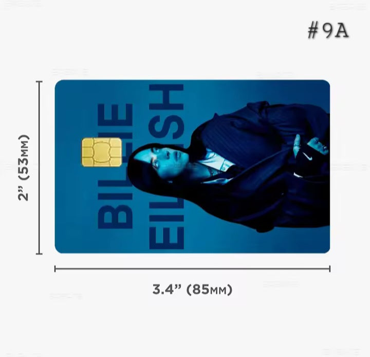 Billie Eilish Bank Card Graphic Film