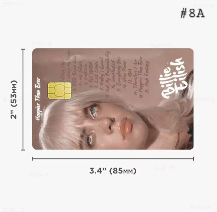 Billie Eilish Bank Card Graphic Film