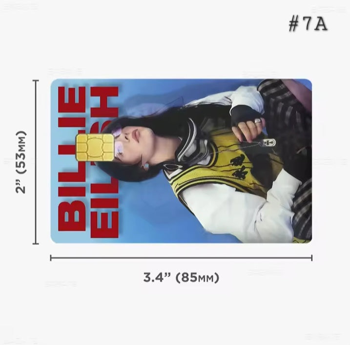 Billie Eilish Bank Card Graphic Film