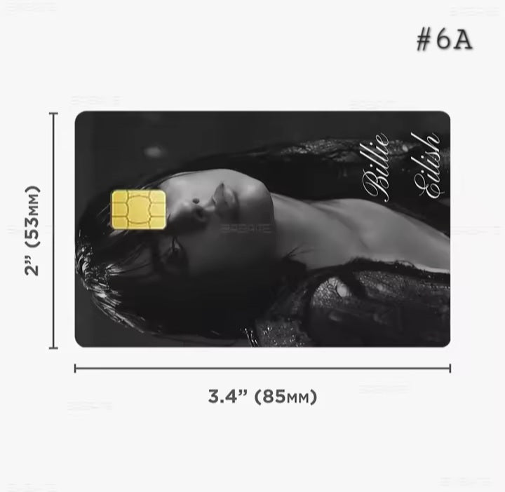 Billie Eilish Bank Card Graphic Film