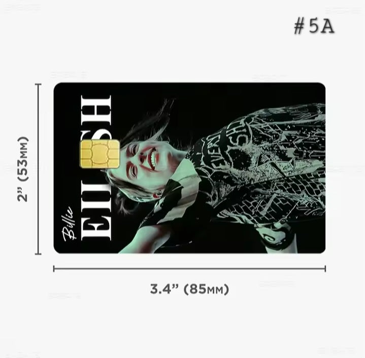 Billie Eilish Bank Card Graphic Film