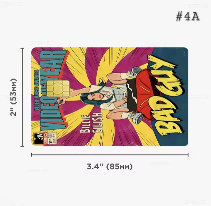 Billie Eilish Bank Card Graphic Film