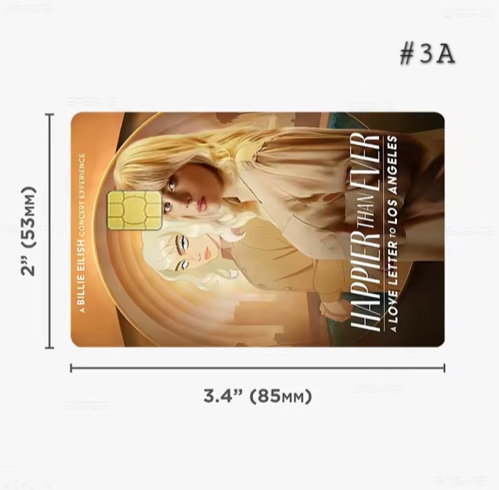Billie Eilish Bank Card Graphic Film