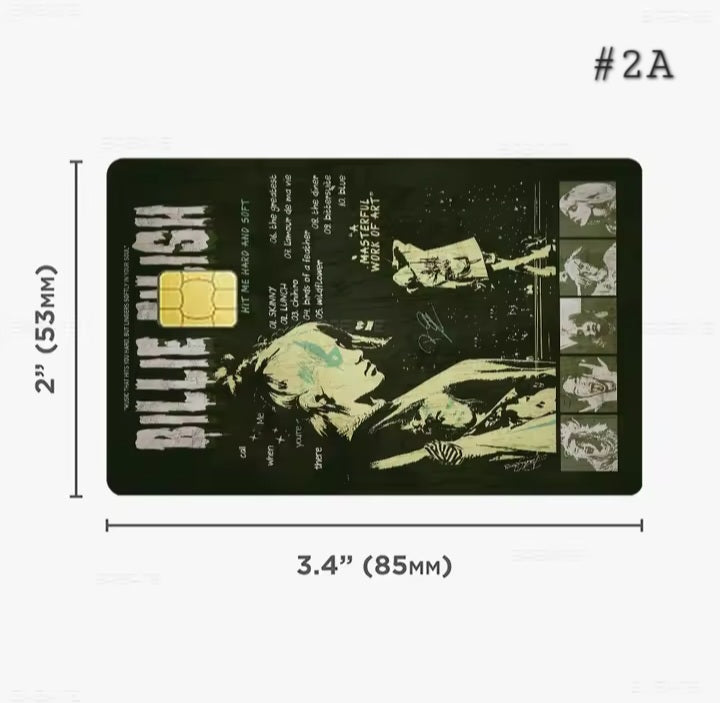 Billie Eilish Bank Card Graphic Film