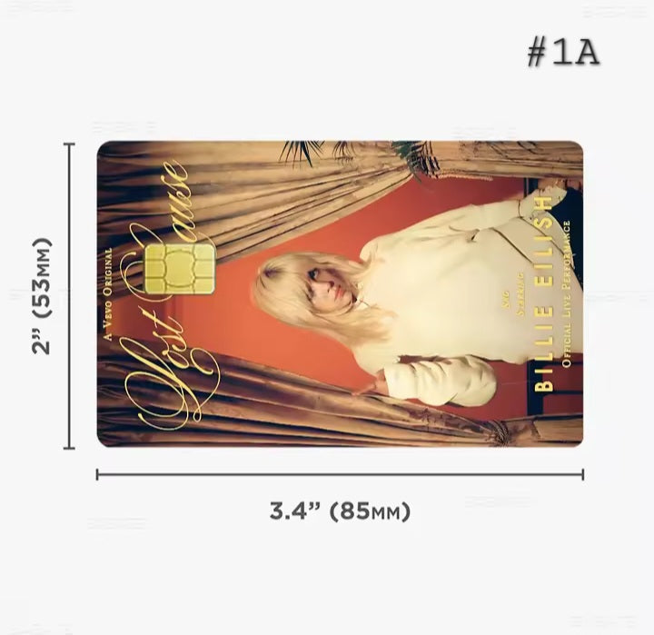 Billie Eilish Bank Card Graphic Film
