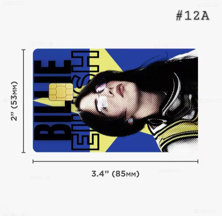 Billie Eilish Bank Card Graphic Film